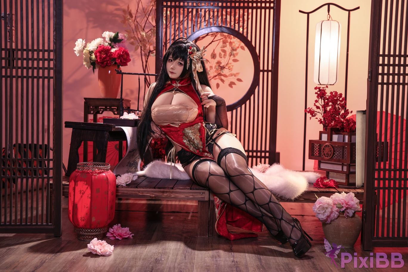 Cosplayer soso swish Chesire Azur Lane PixiBB.COM 010