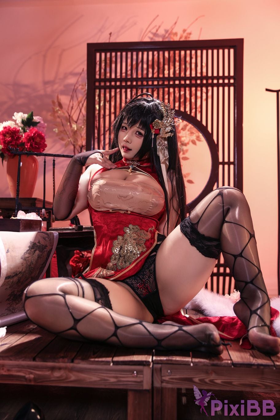 Cosplayer soso swish Chesire Azur Lane PixiBB.COM 014