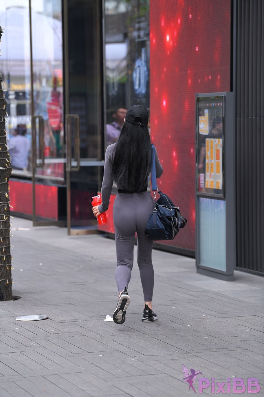Featured Street Photography Works No.5981 Gray tights with beautiful breasts and small waist PixiBB.COM 063