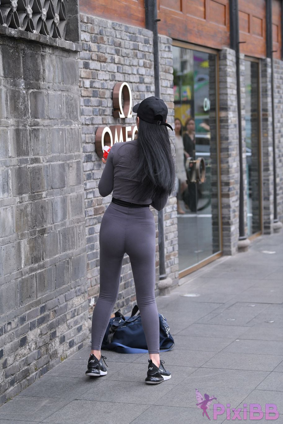 Featured Street Photography Works No.5981 Gray tights with beautiful breasts and small waist PixiBB.COM 088