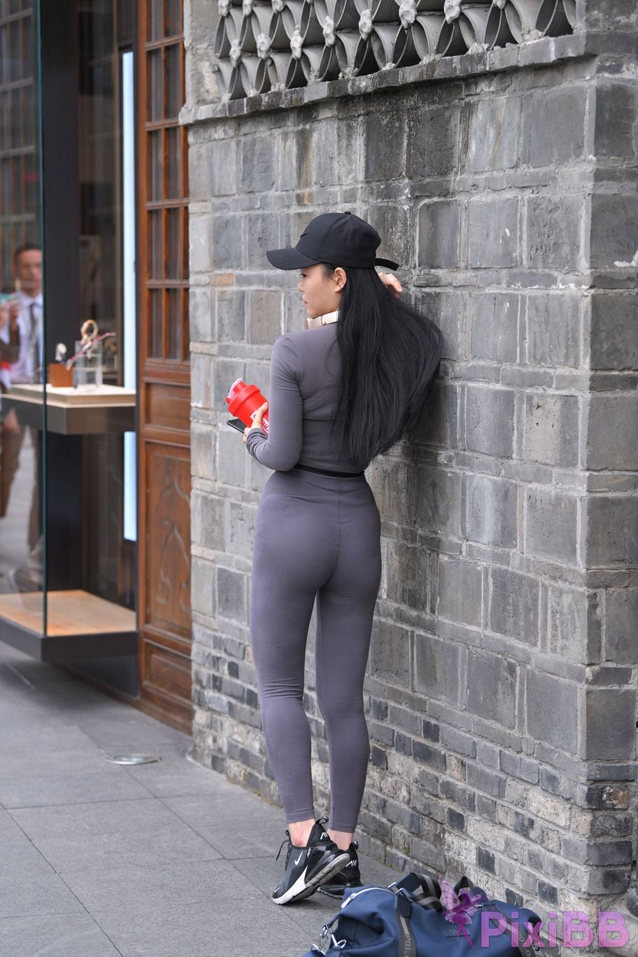 Featured Street Photography Works No.5981 Gray tights with beautiful breasts and small waist PixiBB.COM 103