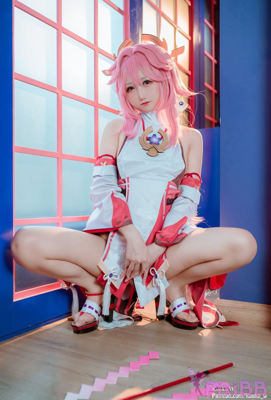 Cosplay KuukoW Yae Miko PixiBB.COM 004