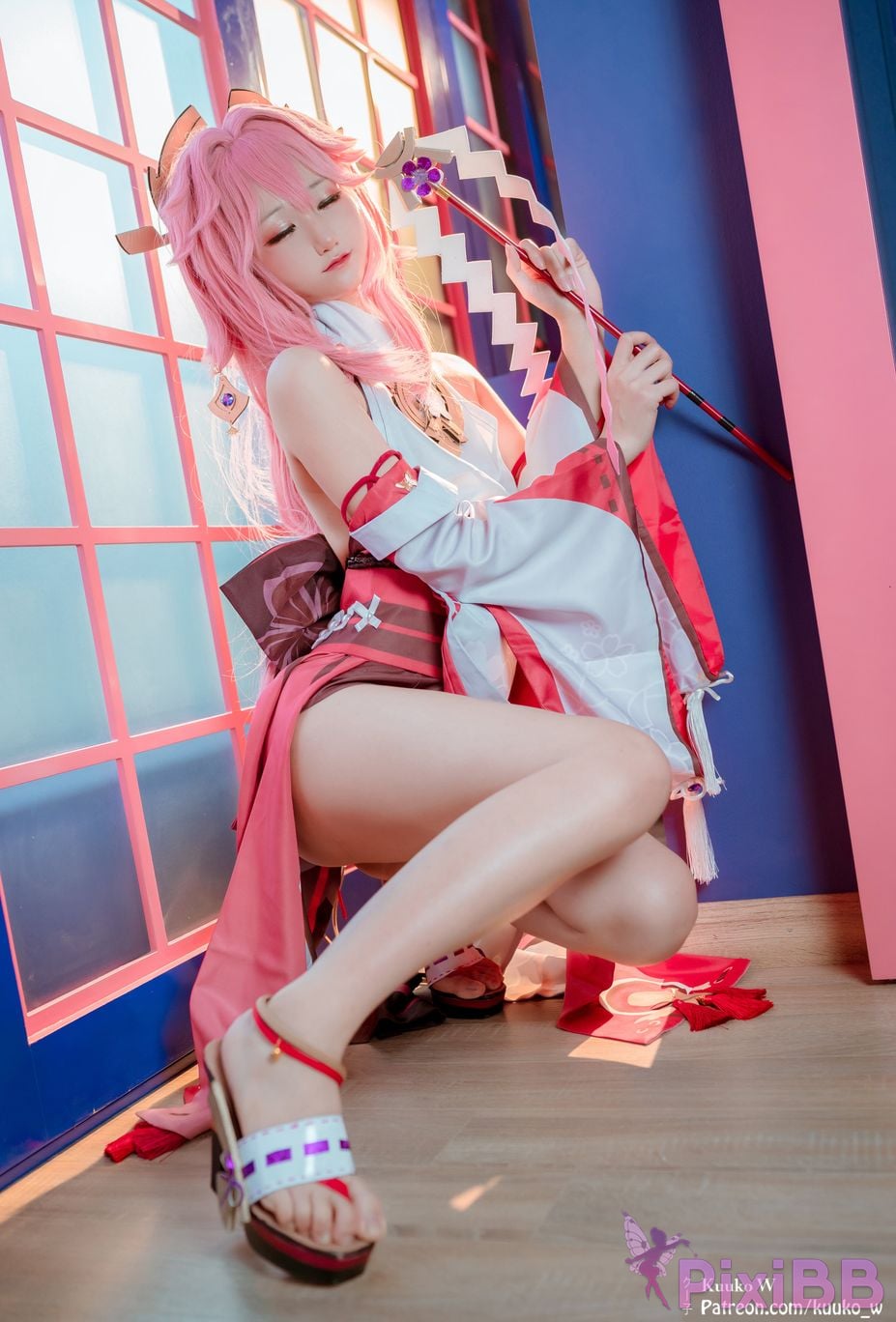 Cosplay KuukoW Yae Miko PixiBB.COM 006