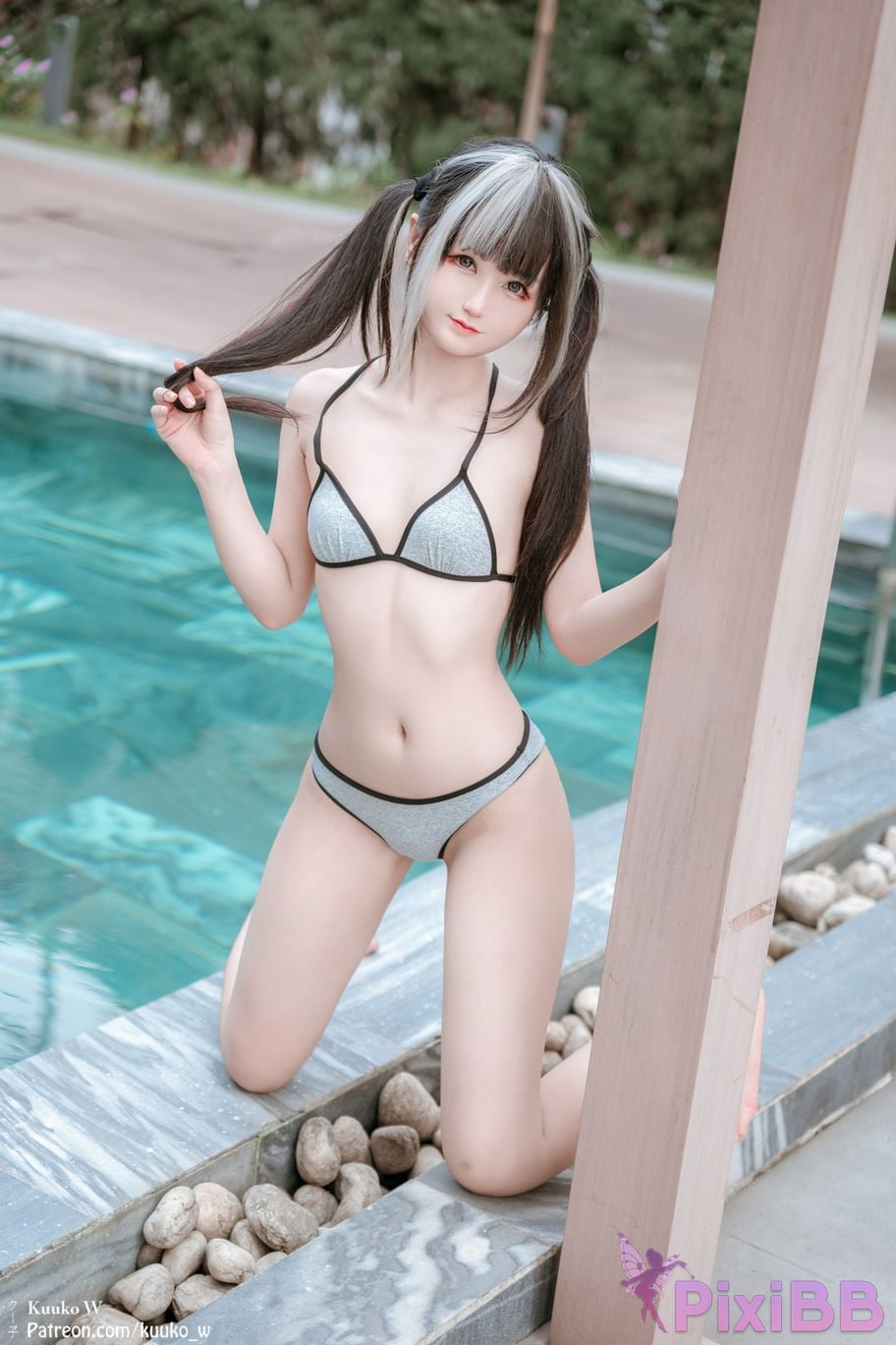 Coser KuukoW No.171 Grey Bikini PixiBB.COM 004
