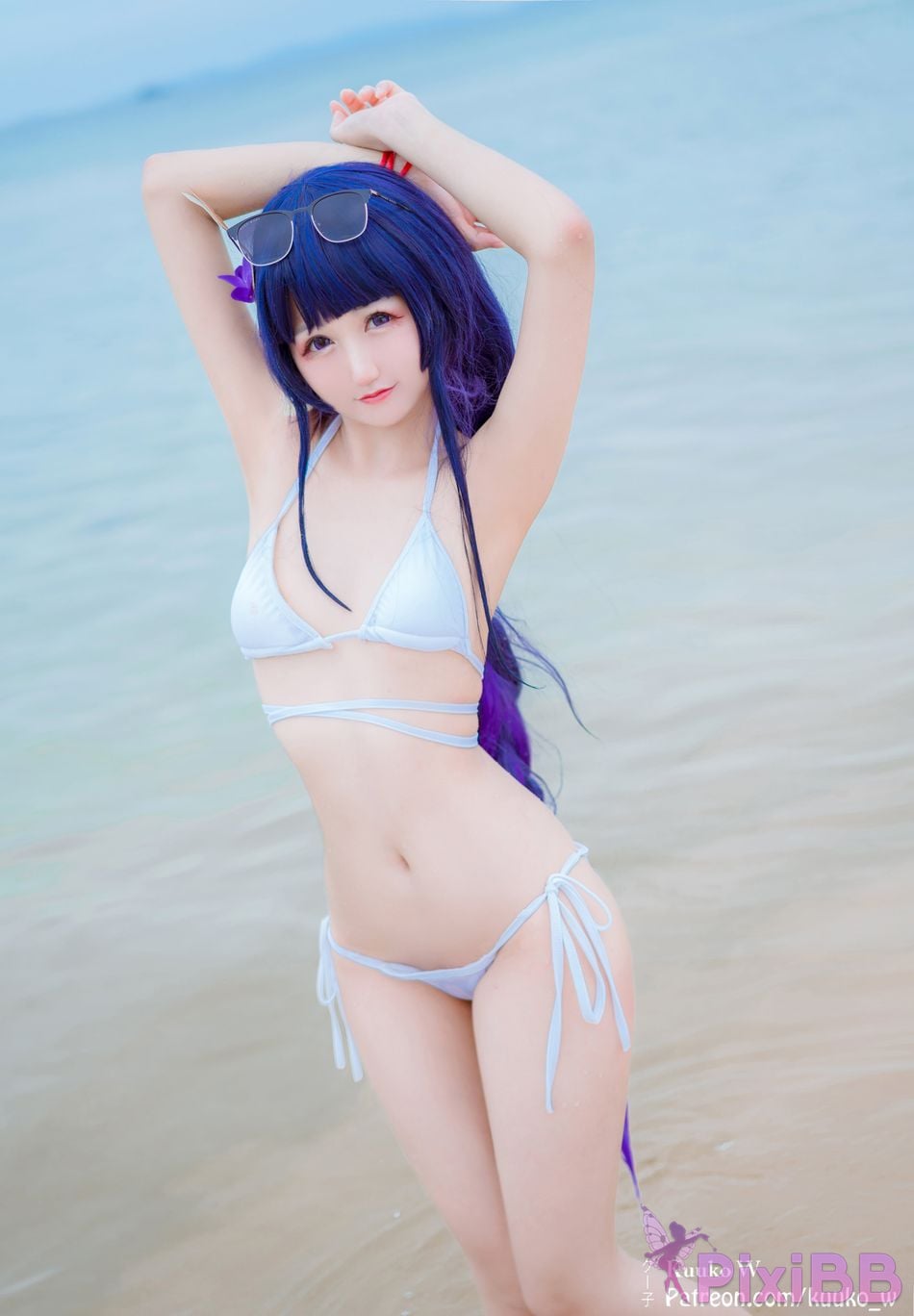 Coser KuukoW No.115 Raiden Swimsuit PixiBB.COM 005