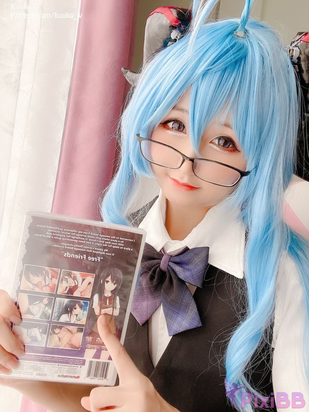 Coser KuukoW No.067 Ganyu Pure Seifuku PixiBB.COM 020