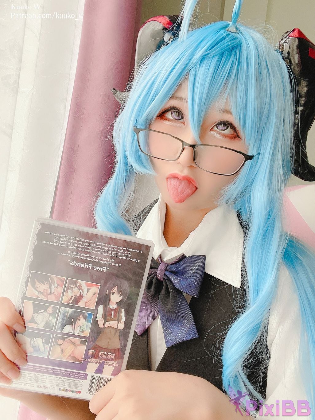 Coser KuukoW No.067 Ganyu Pure Seifuku PixiBB.COM 021