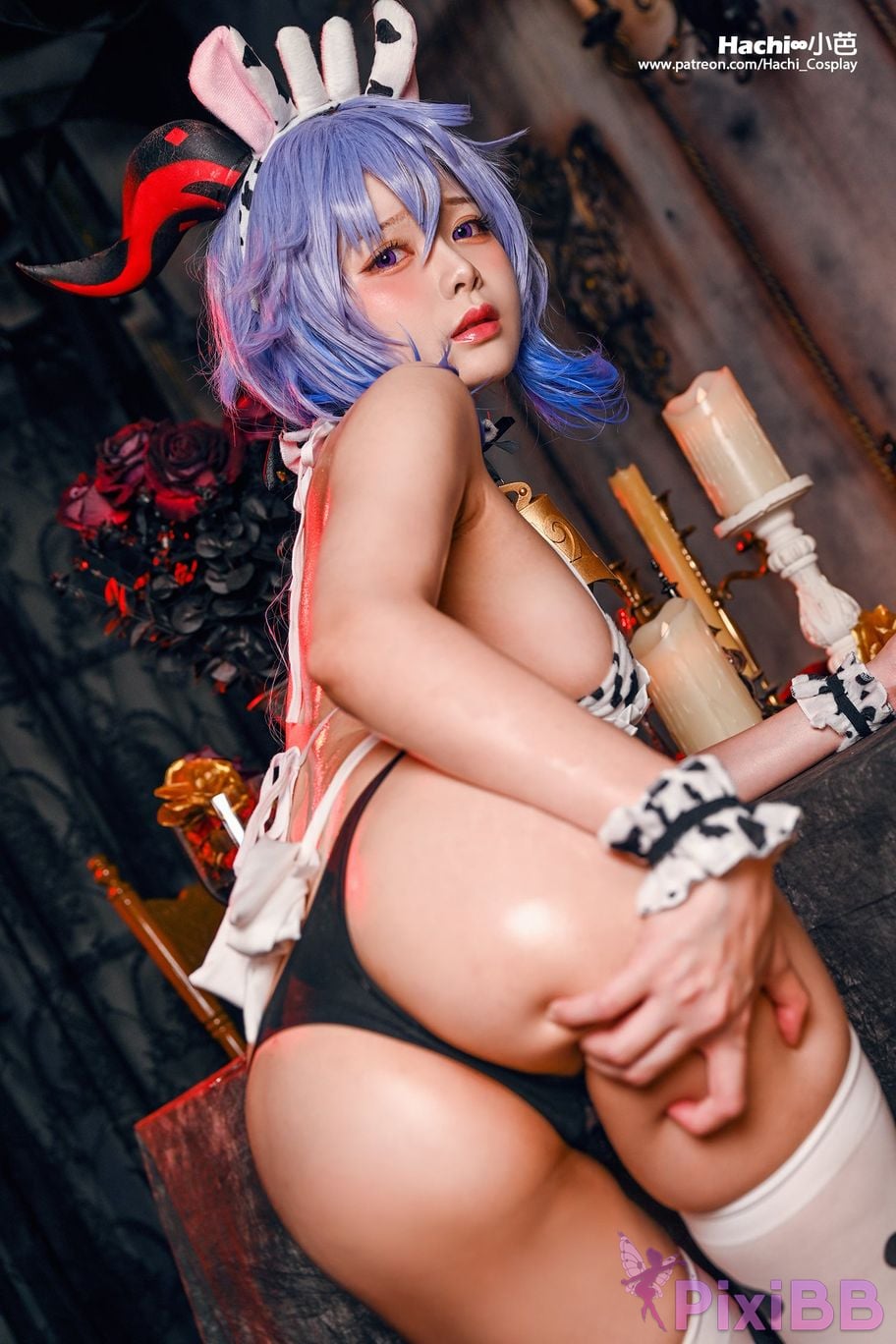 Cosplay Hachi Oba Ganyu PixiBB.COM 001
