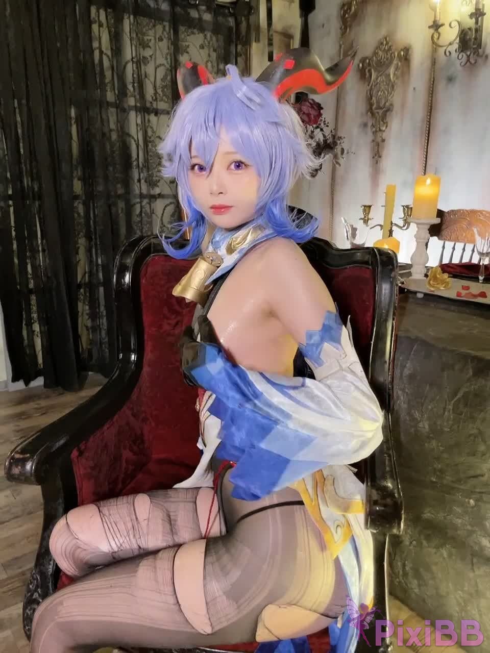 Cosplay Hachi Oba Ganyu PixiBB.COM 015