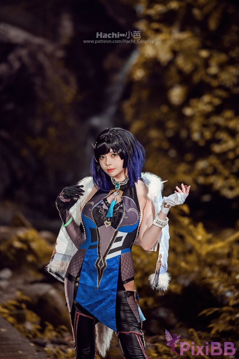 Coser Hachi Xiaoba Genshin Yelan PixiBB.COM 001