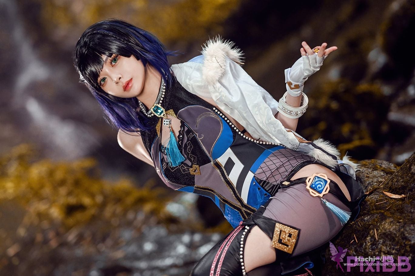 Coser Hachi Xiaoba Genshin Yelan PixiBB.COM 002