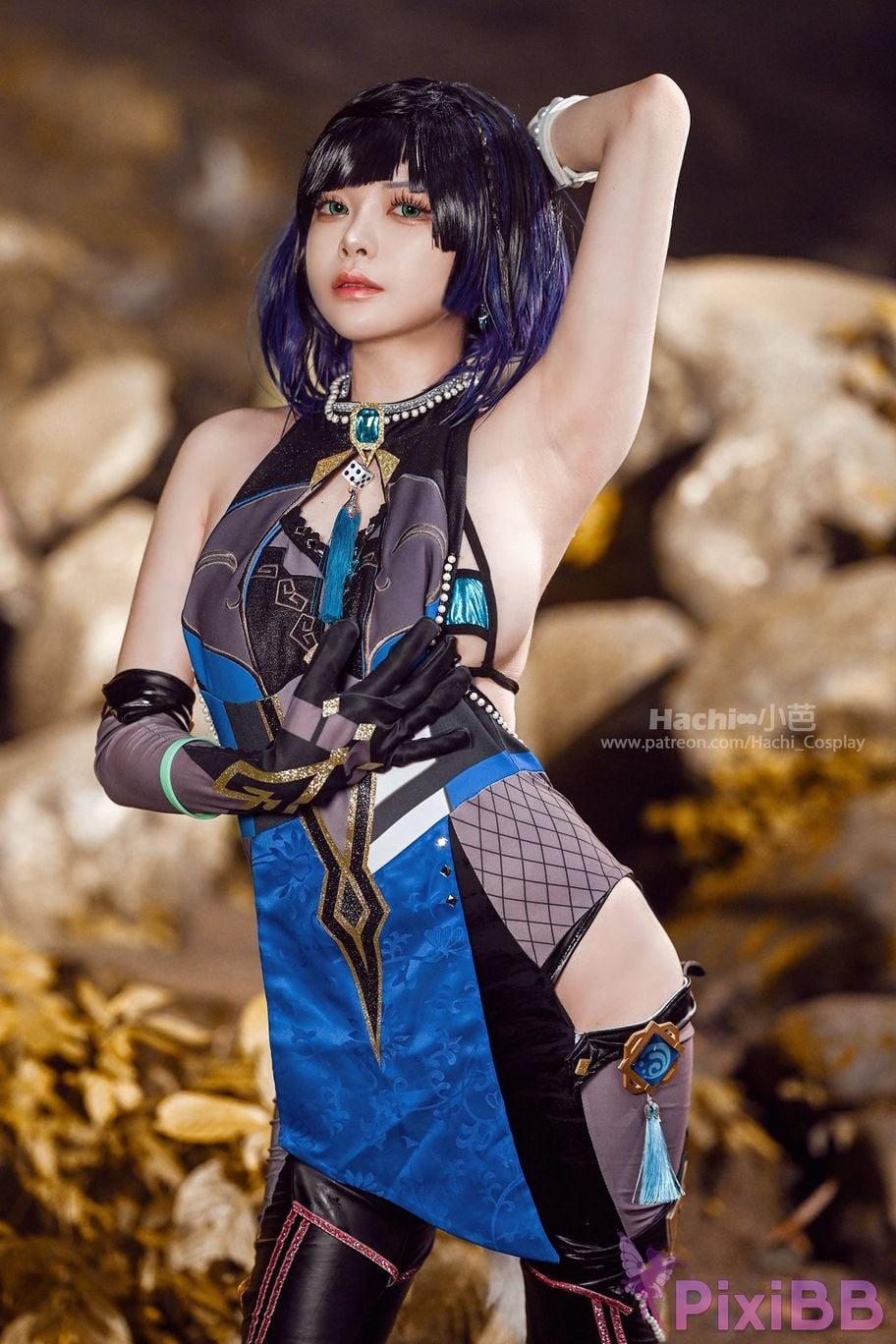 Coser Hachi Xiaoba Genshin Yelan PixiBB.COM 003