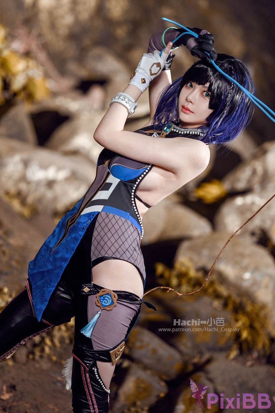 Coser Hachi Xiaoba Genshin Yelan PixiBB.COM 004