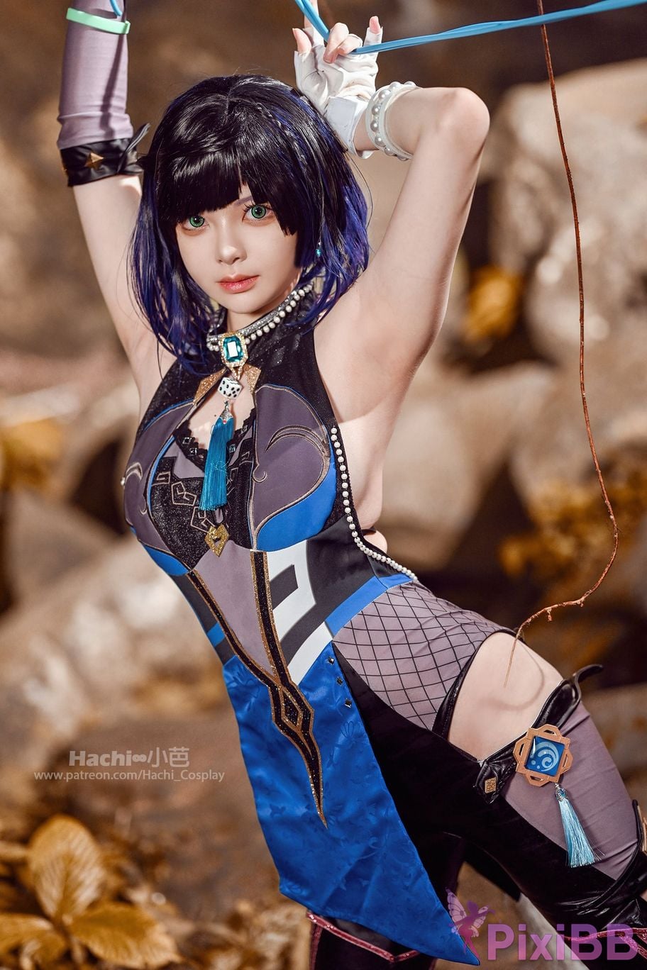 Coser Hachi Xiaoba Genshin Yelan PixiBB.COM 006
