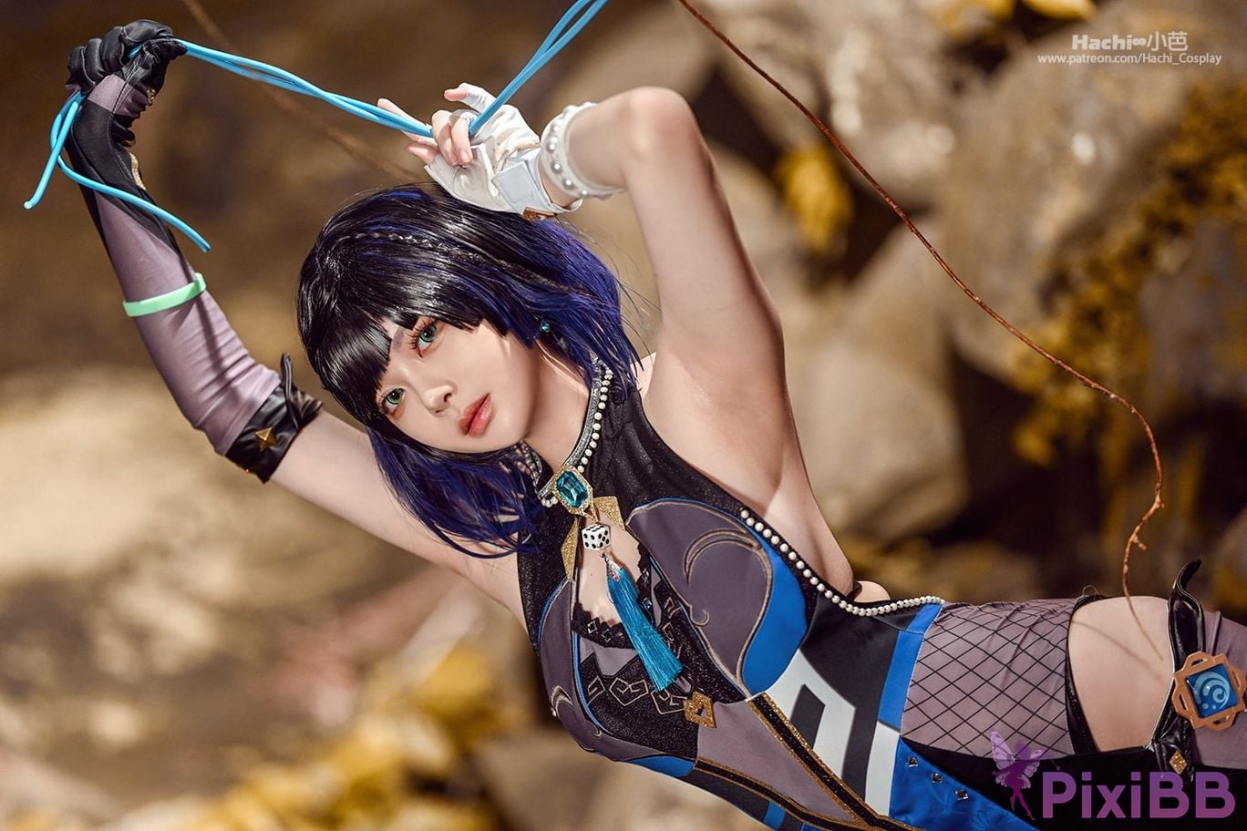 Coser Hachi Xiaoba Genshin Yelan PixiBB.COM 007