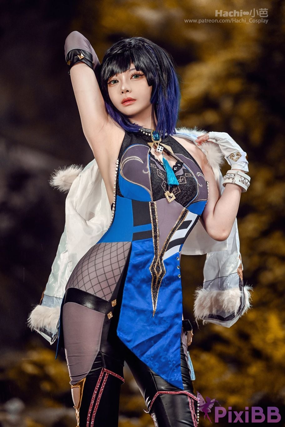 Coser Hachi Xiaoba Genshin Yelan PixiBB.COM 012