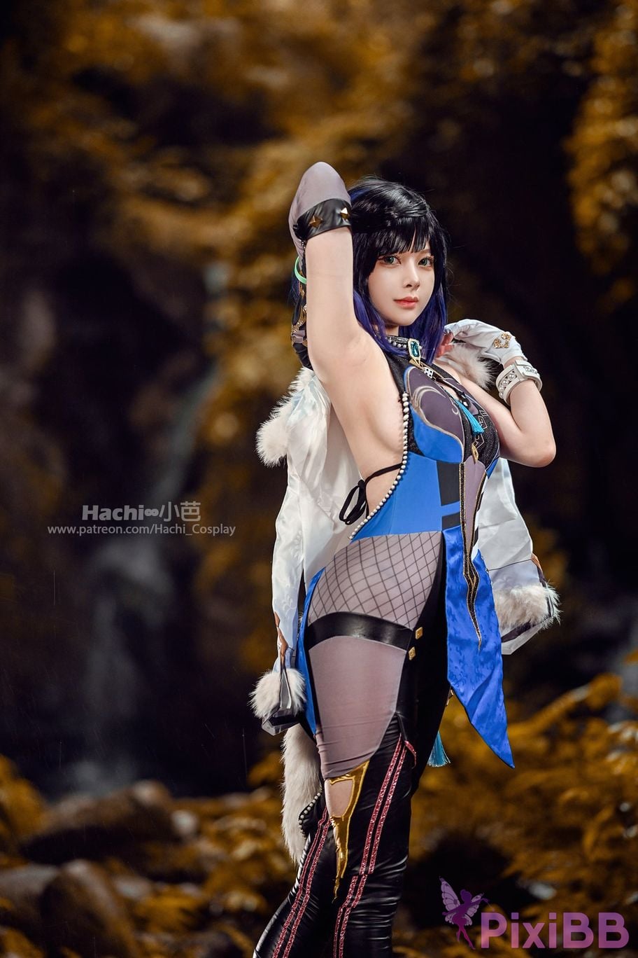 Coser Hachi Xiaoba Genshin Yelan PixiBB.COM 023