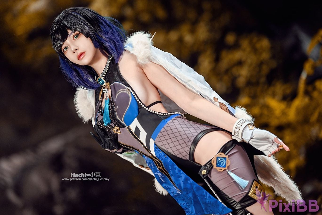 Coser Hachi Xiaoba Genshin Yelan PixiBB.COM 031