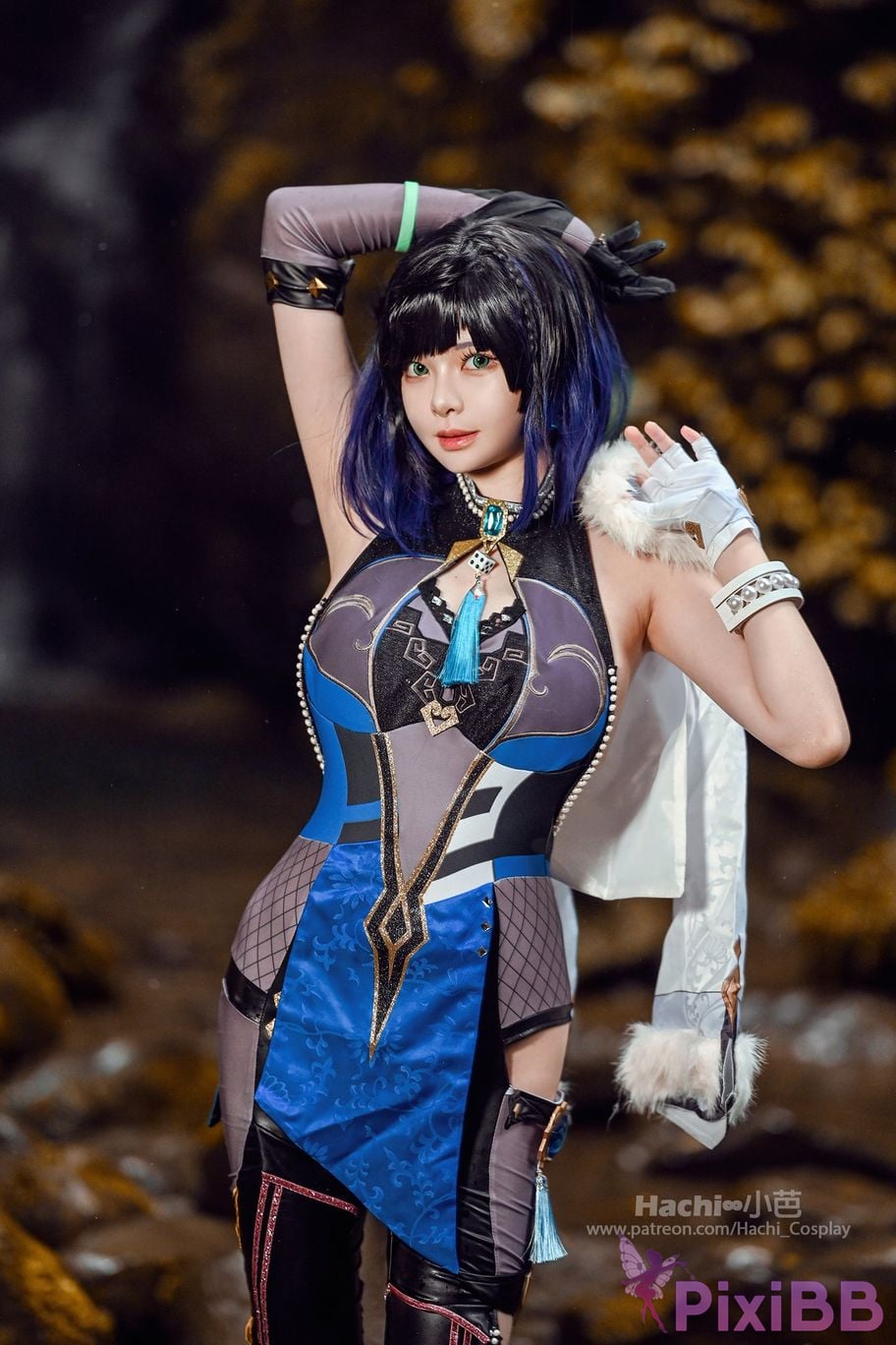 Coser Hachi Xiaoba Genshin Yelan PixiBB.COM 032