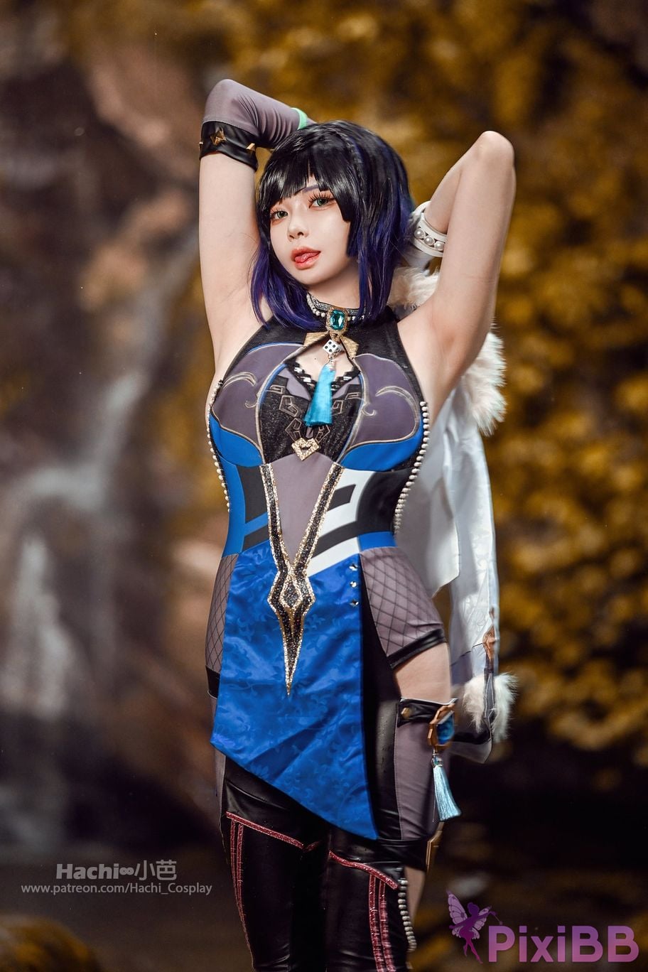 Coser Hachi Xiaoba Genshin Yelan PixiBB.COM 033