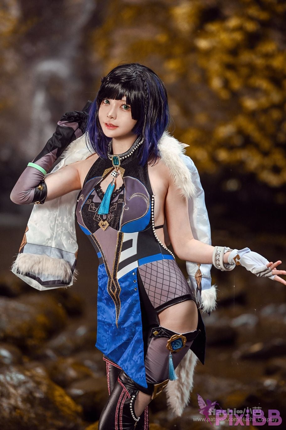 Coser Hachi Xiaoba Genshin Yelan PixiBB.COM 034