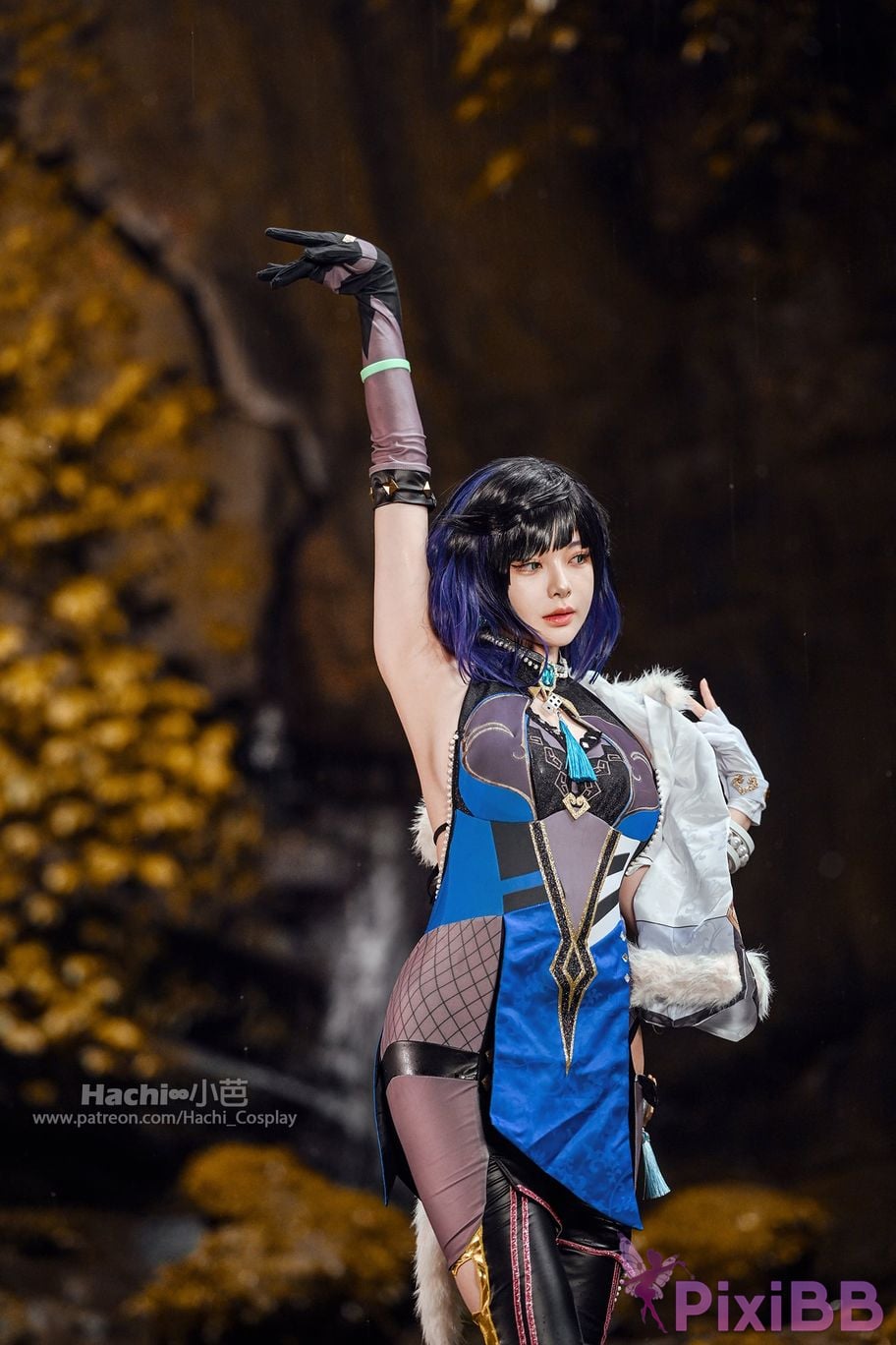 Coser Hachi Xiaoba Genshin Yelan PixiBB.COM 035