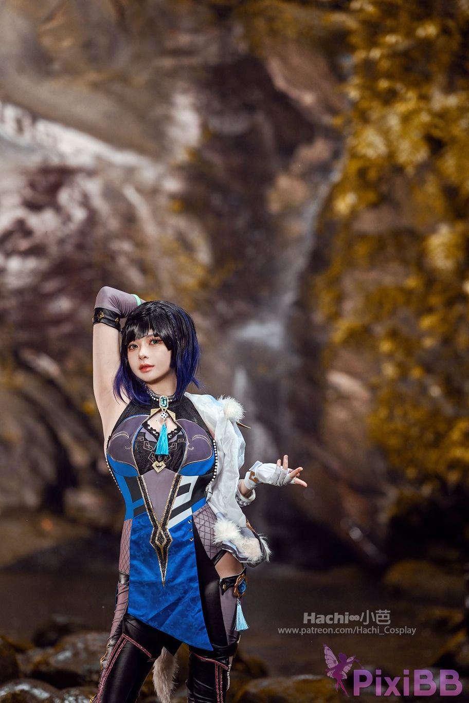 Coser Hachi Xiaoba Genshin Yelan PixiBB.COM 036