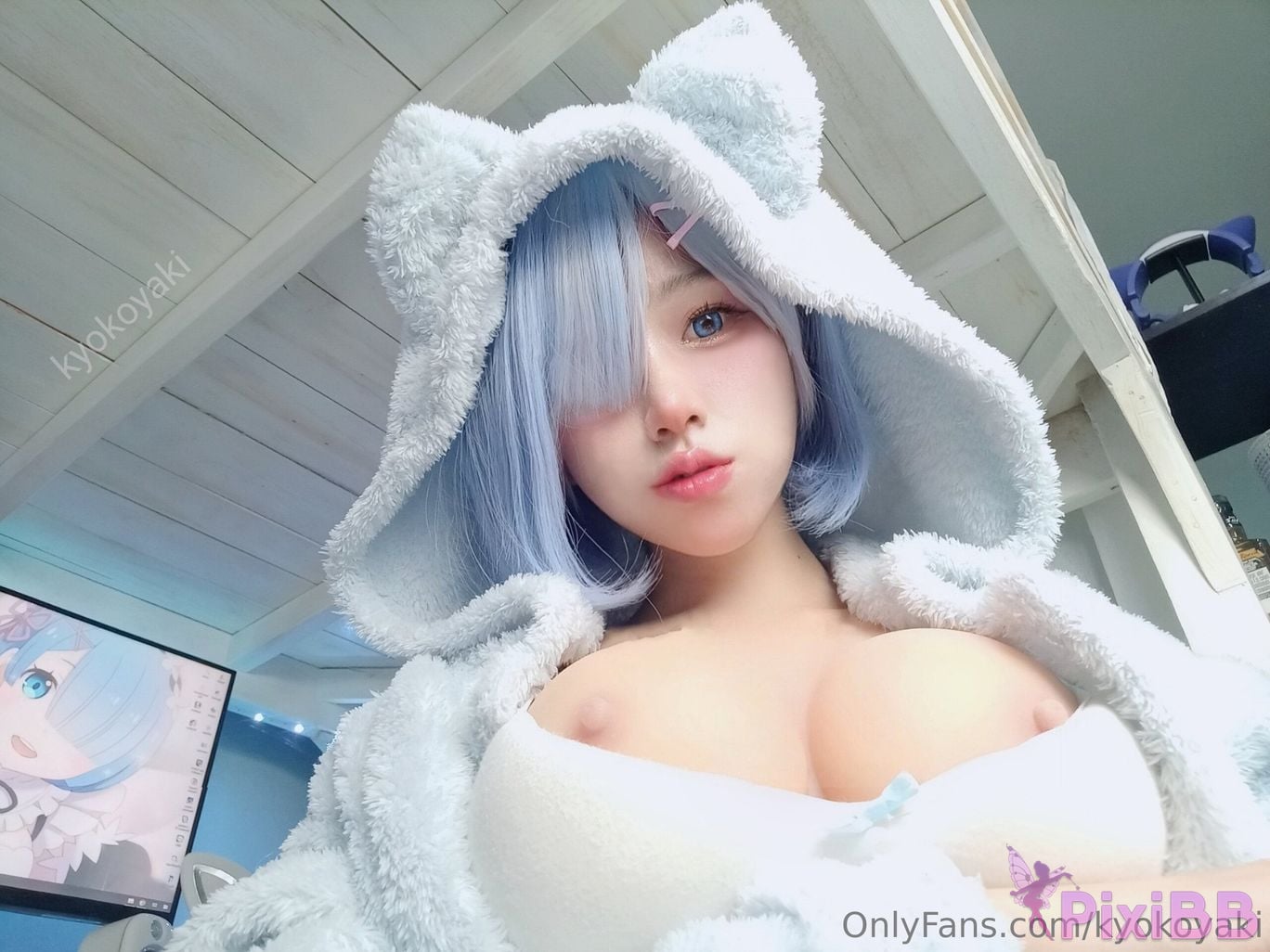 Cosplayer Kyokoyaki Rem ReZero PixiBB.COM 029
