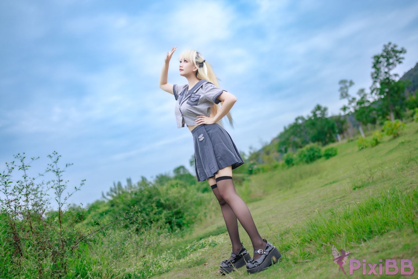 Cosplayer A Xuexue wetland JK PixiBB.COM 001
