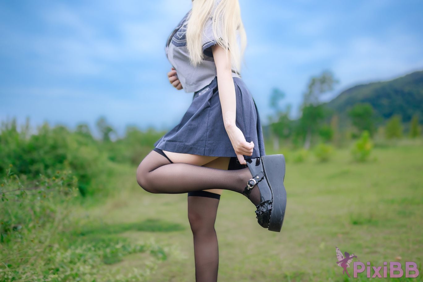 Cosplayer A Xuexue wetland JK PixiBB.COM 007