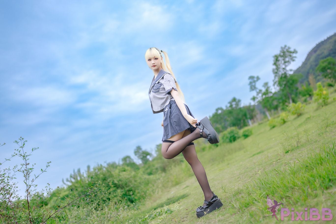 Cosplayer A Xuexue wetland JK PixiBB.COM 011