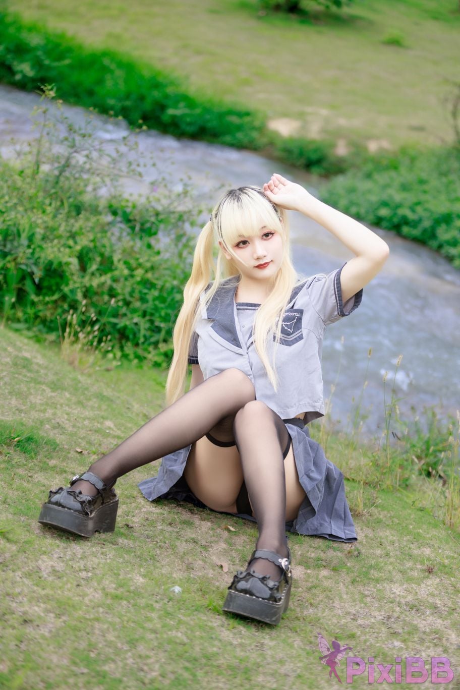 Cosplayer A Xuexue wetland JK PixiBB.COM 025