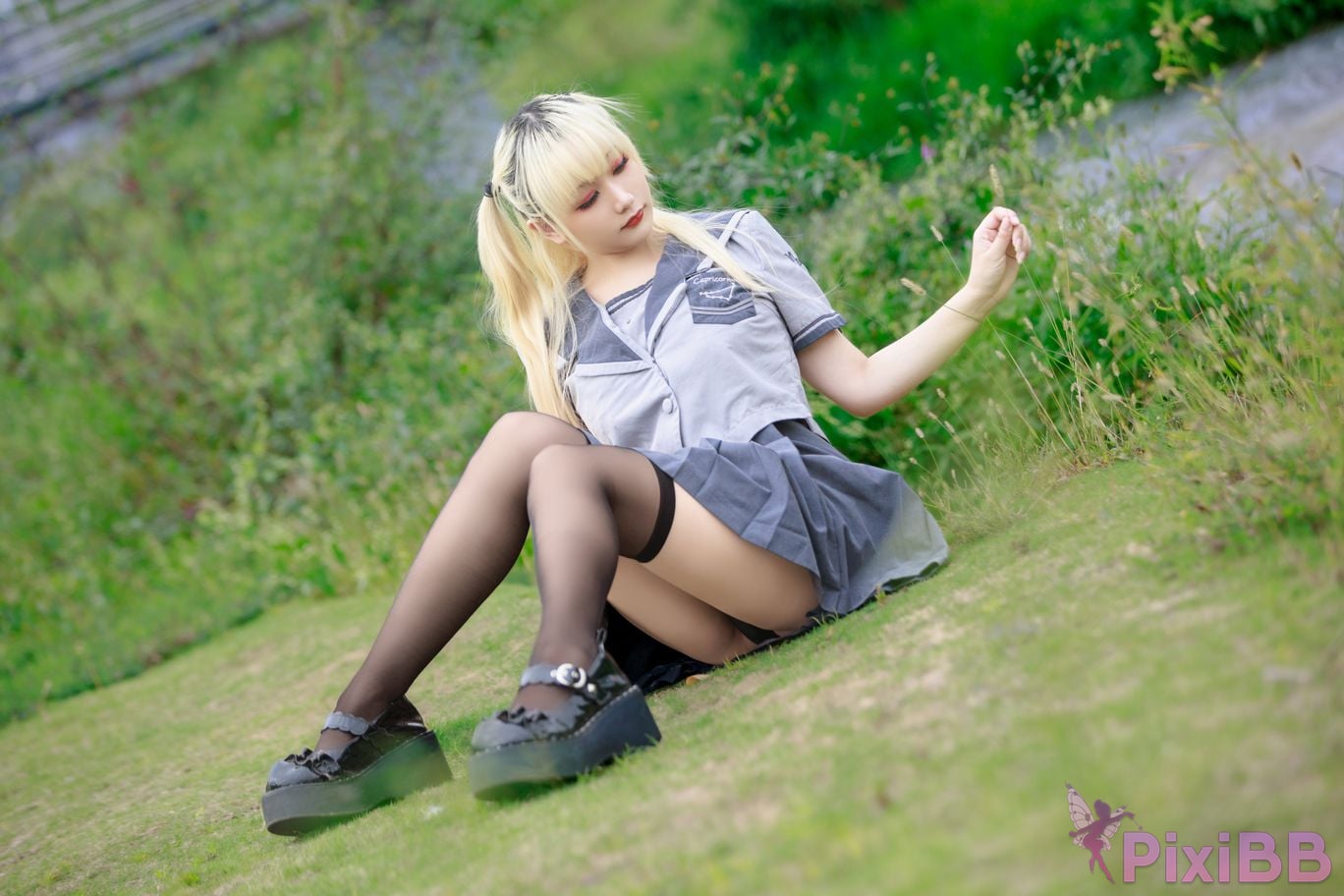 Cosplayer A Xuexue wetland JK PixiBB.COM 027
