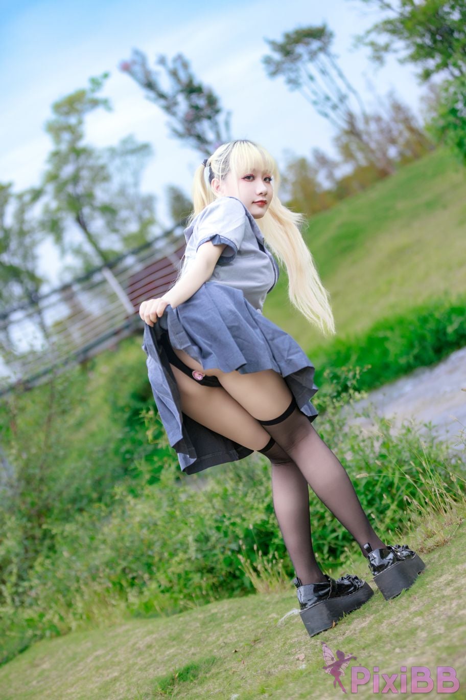 Cosplayer A Xuexue wetland JK PixiBB.COM 039
