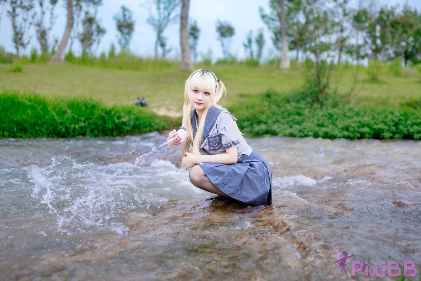 Cosplayer A Xuexue wetland JK PixiBB.COM 041