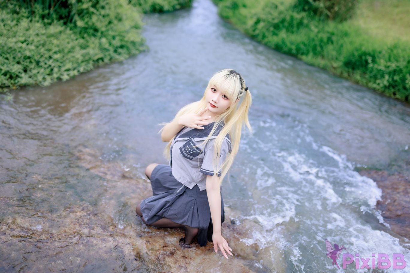 Cosplayer A Xuexue wetland JK PixiBB.COM 045