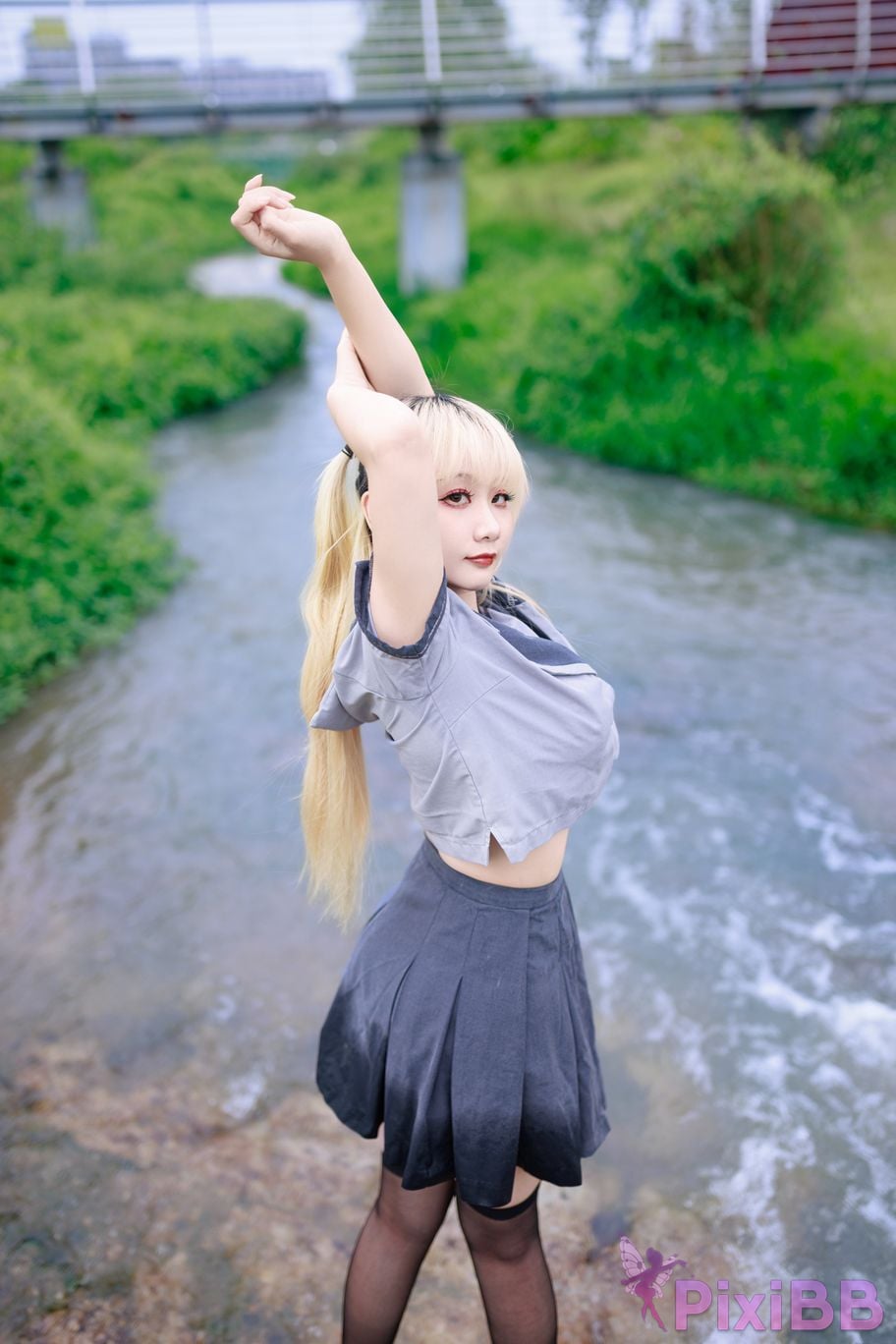 Cosplayer A Xuexue wetland JK PixiBB.COM 049