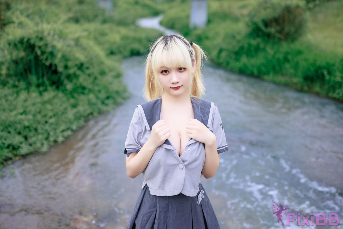 Cosplayer A Xuexue wetland JK PixiBB.COM 051