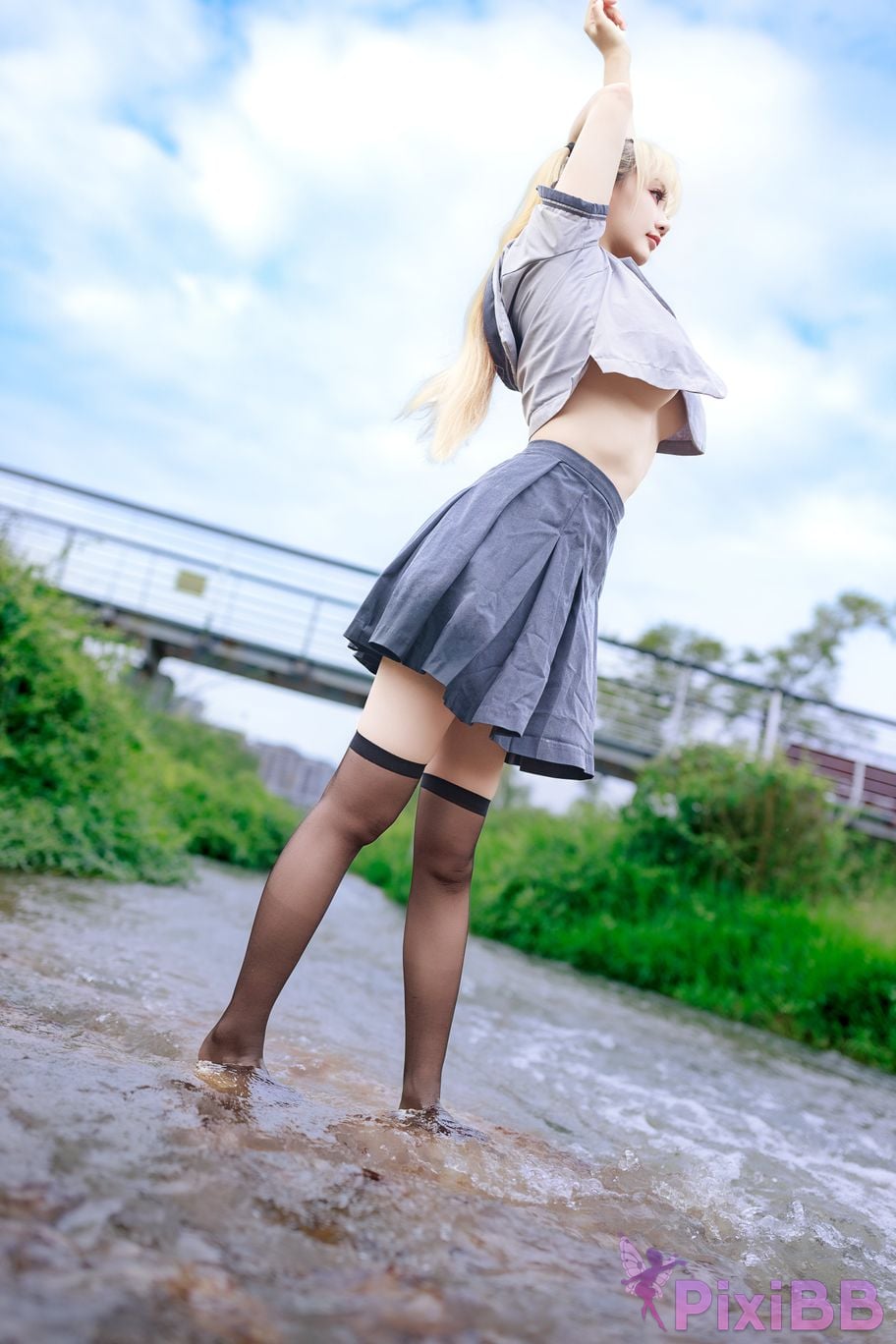 Cosplayer A Xuexue wetland JK PixiBB.COM 057