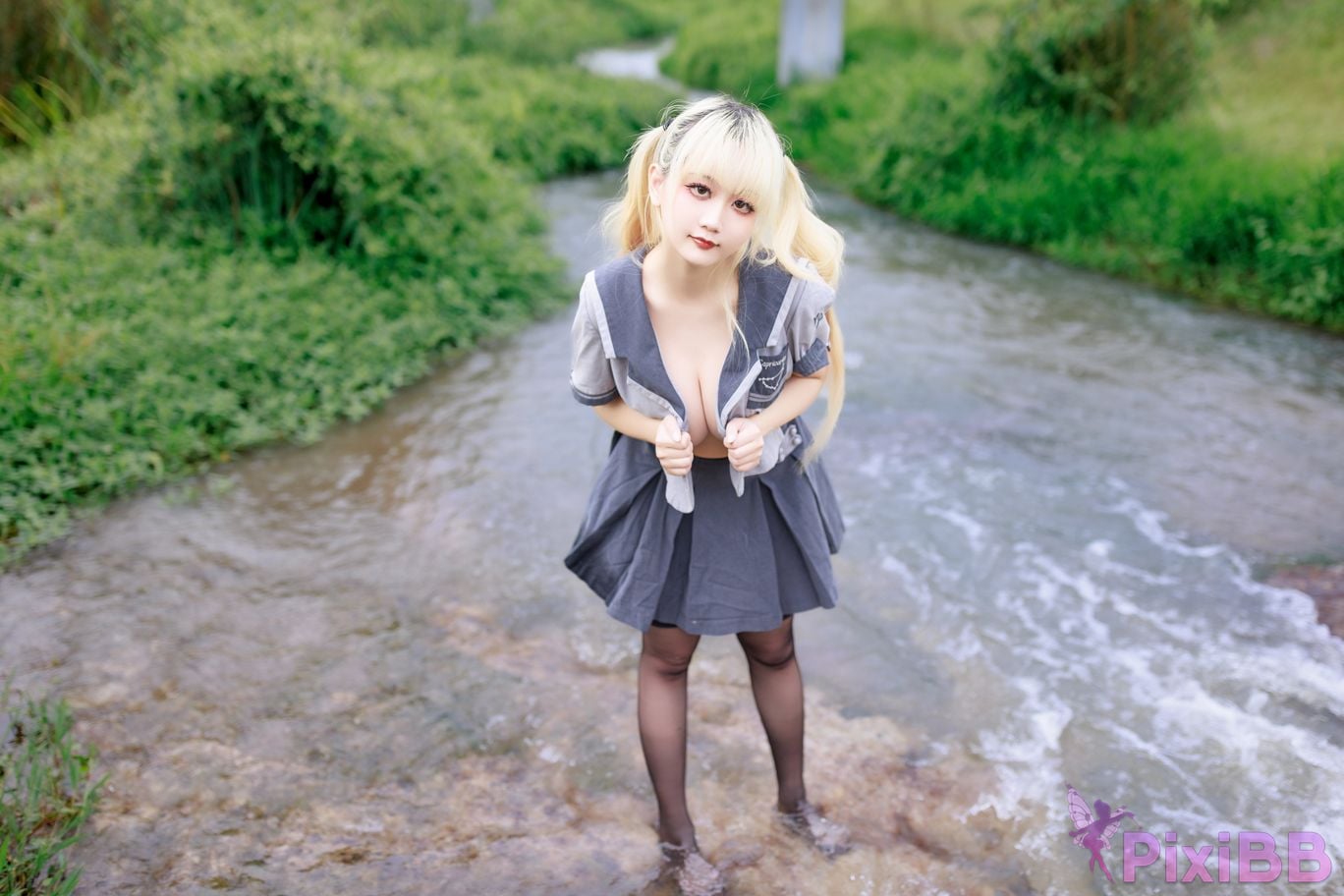 Cosplayer A Xuexue wetland JK PixiBB.COM 061
