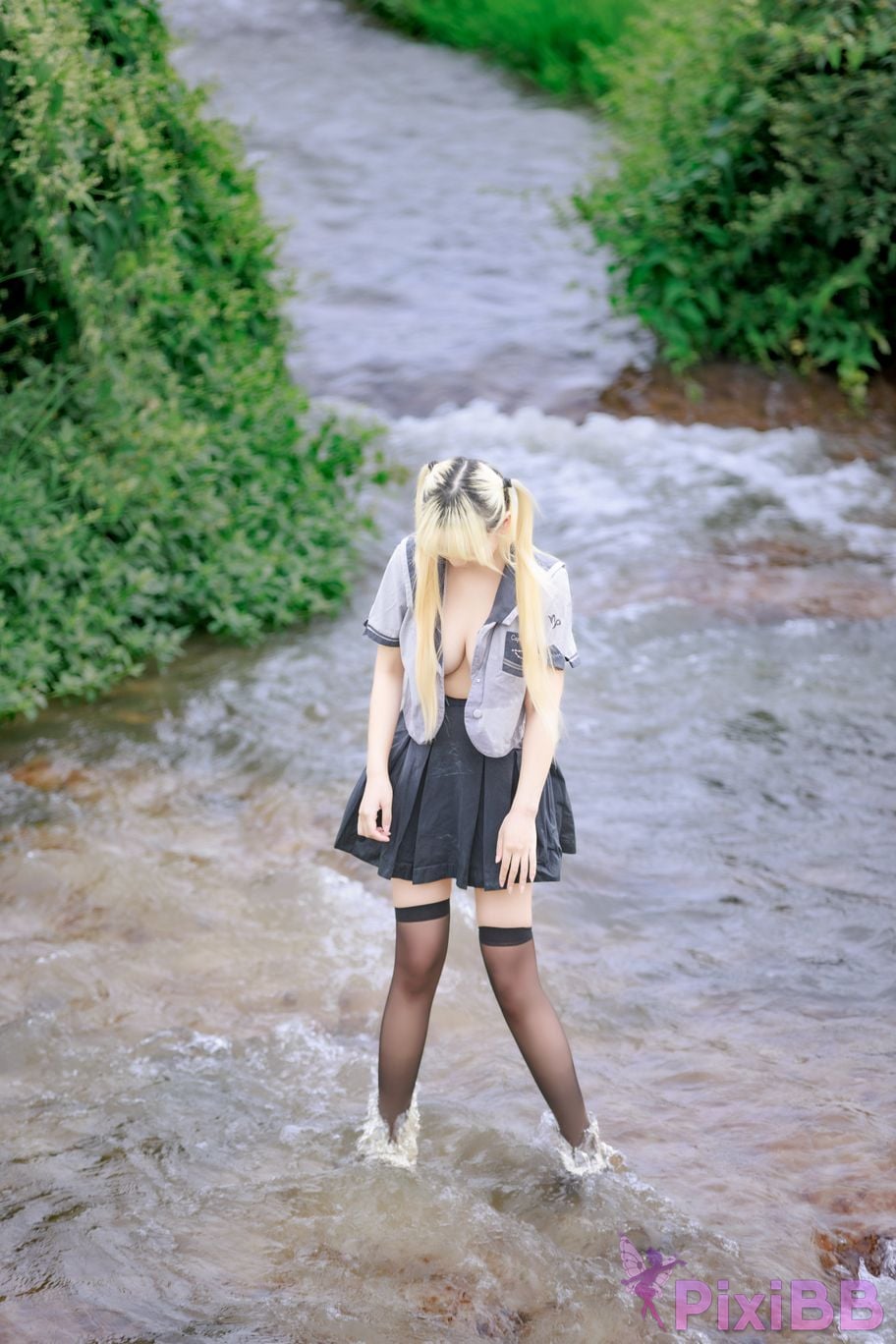 Cosplayer A Xuexue wetland JK PixiBB.COM 065