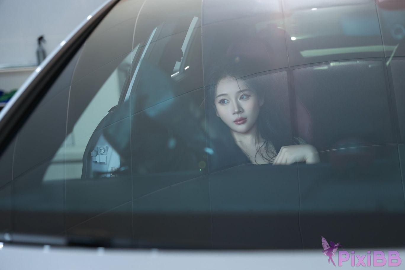 No watermark for in app purchases Nanqiao XIUREN Model car girl PixiBB.COM 015