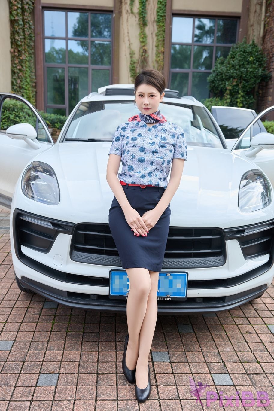 No watermark for in app purchases Yin Tian Tiantian sunny XIUREN Model stewardess uniform PixiBB.COM 002