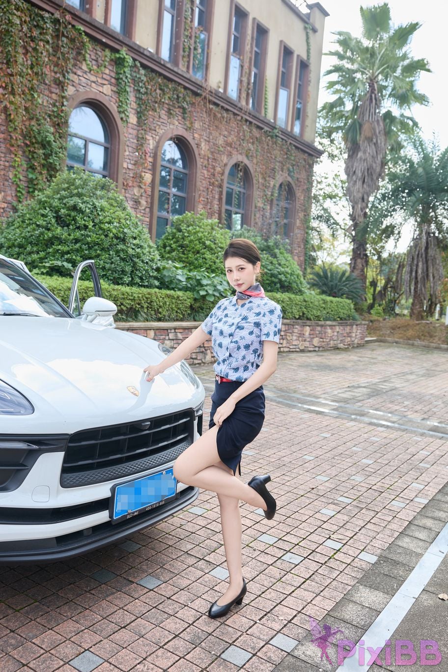 No watermark for in app purchases Yin Tian Tiantian sunny XIUREN Model stewardess uniform PixiBB.COM 004