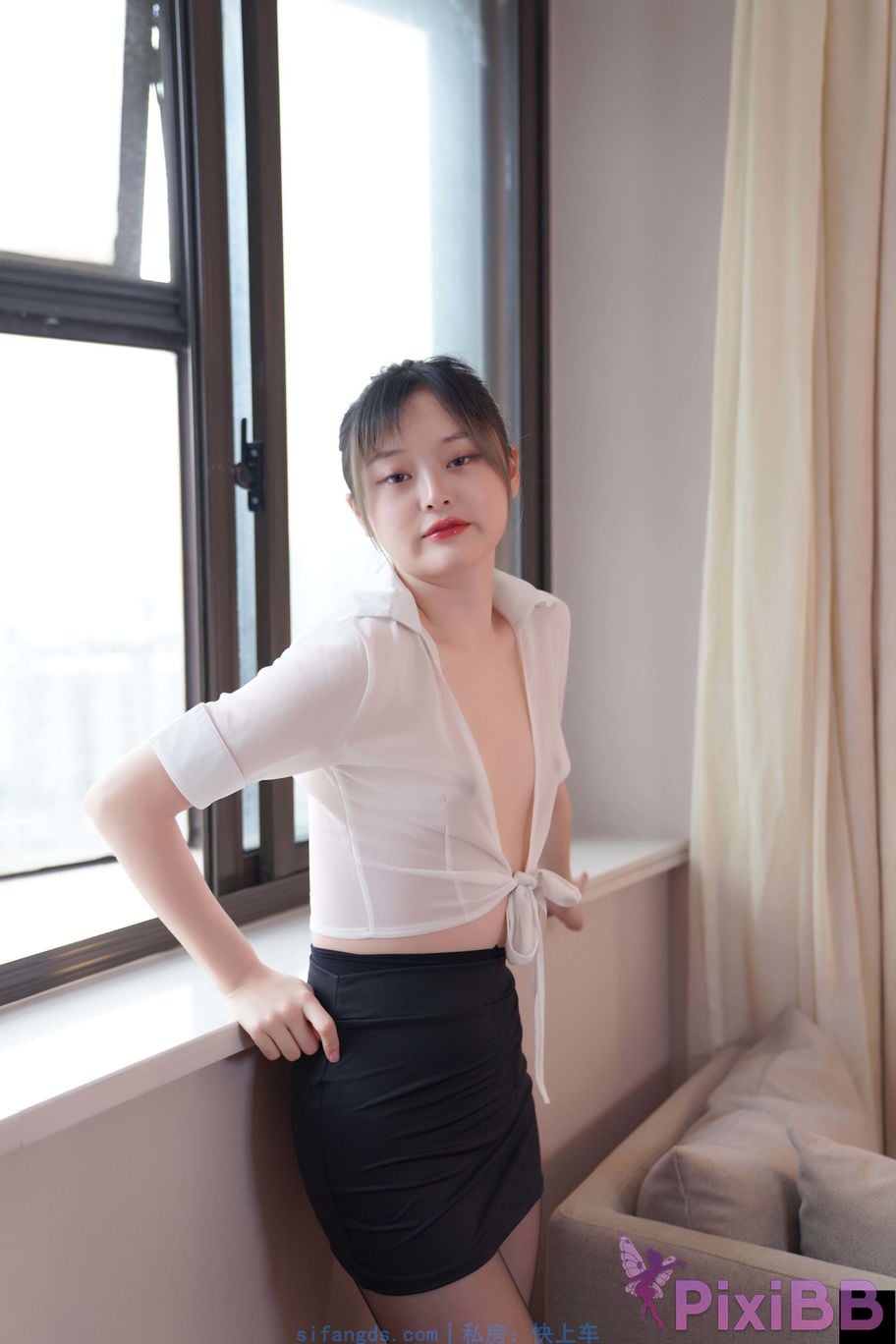 Private Photoshoot Yueyue Short skirt and black stockings full scale private photoshoot PixiBB.COM 167