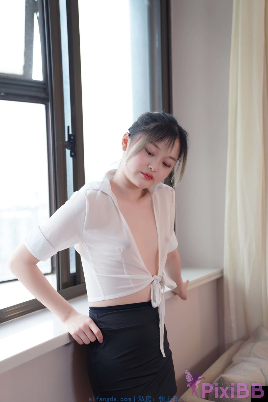 Private Photoshoot Yueyue Short skirt and black stockings full scale private photoshoot PixiBB.COM 170