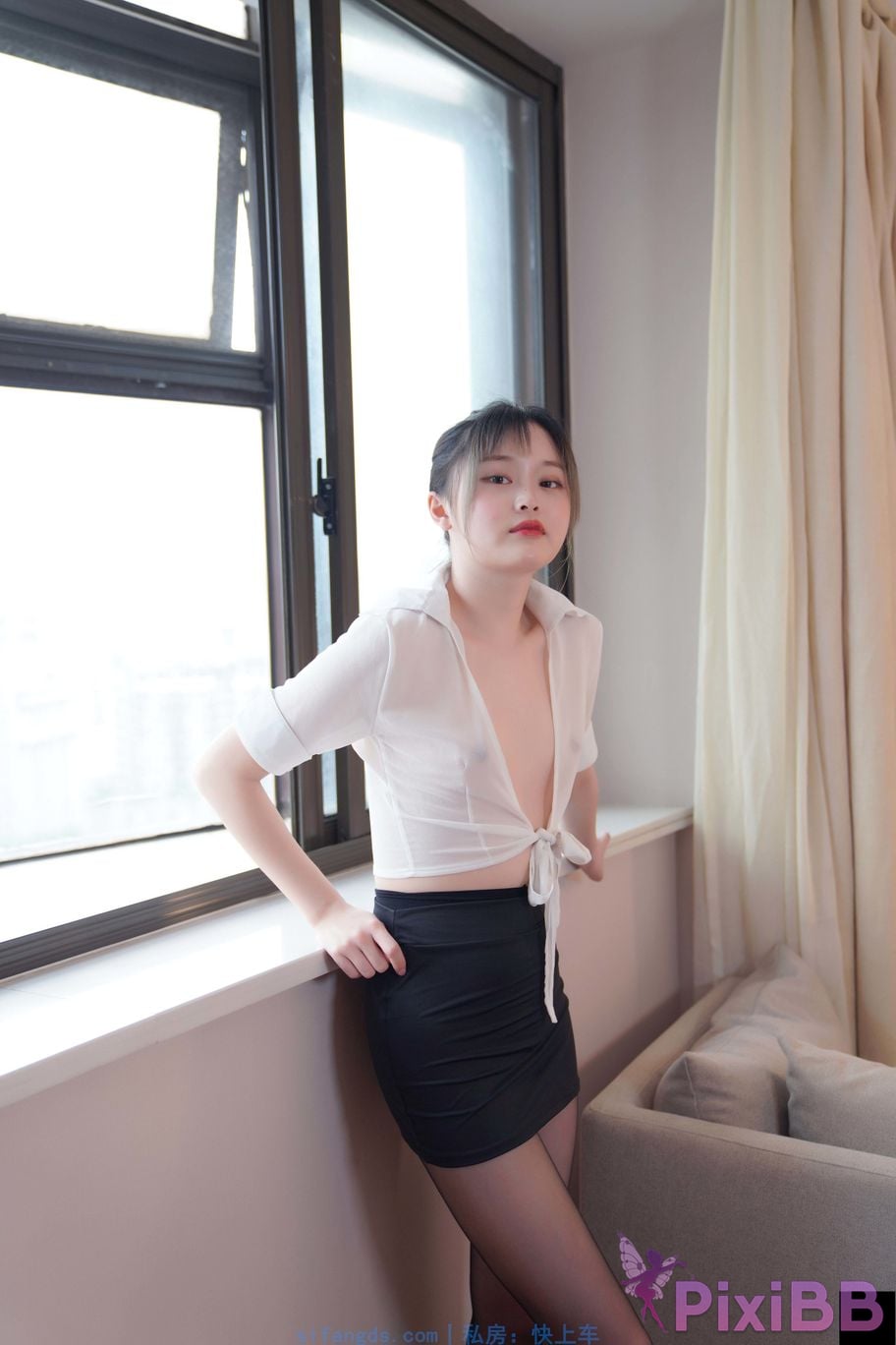 Private Photoshoot Yueyue Short skirt and black stockings full scale private photoshoot PixiBB.COM 173