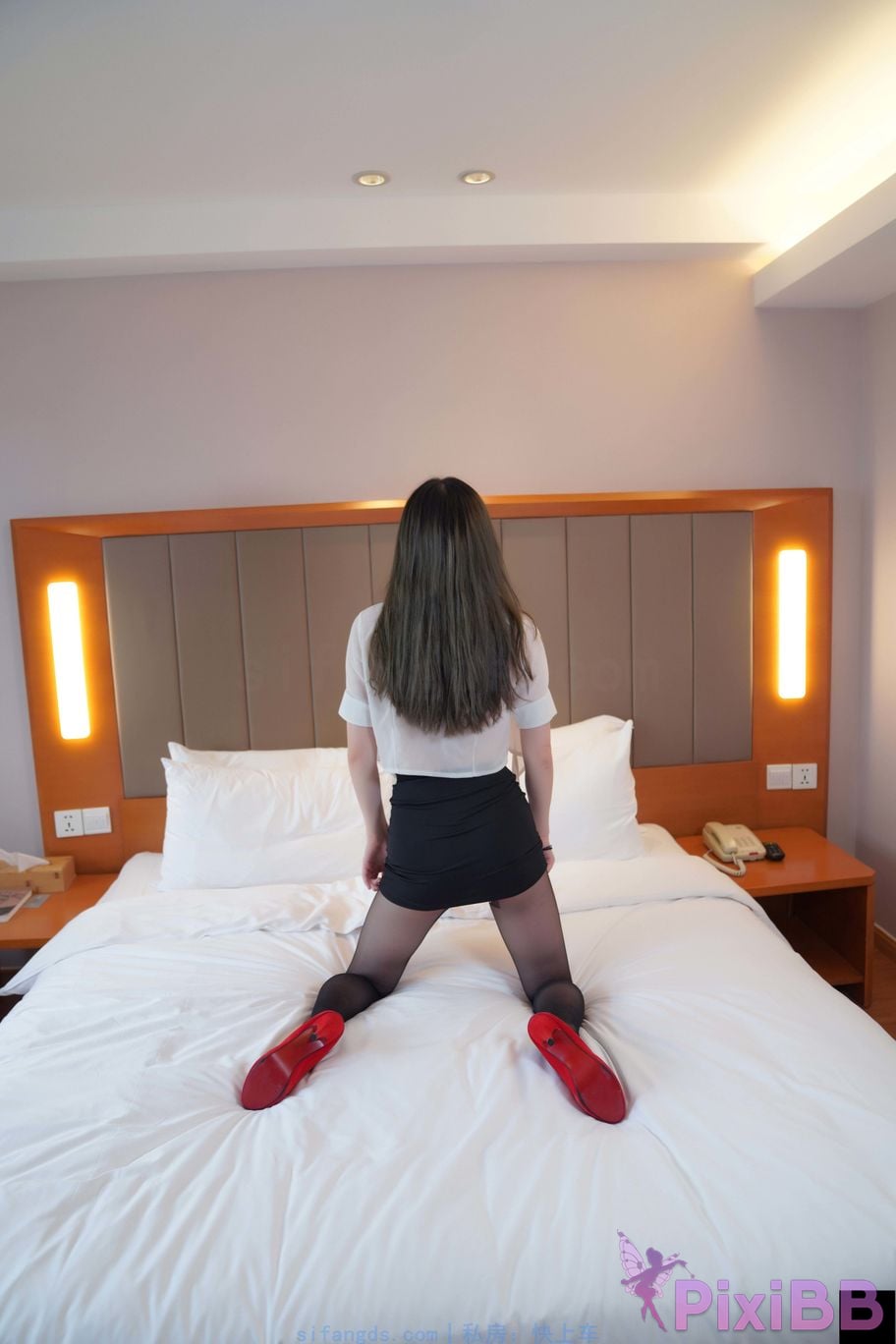 Private Photoshoot Yueyue Short skirt and black stockings full scale private photoshoot PixiBB.COM 257