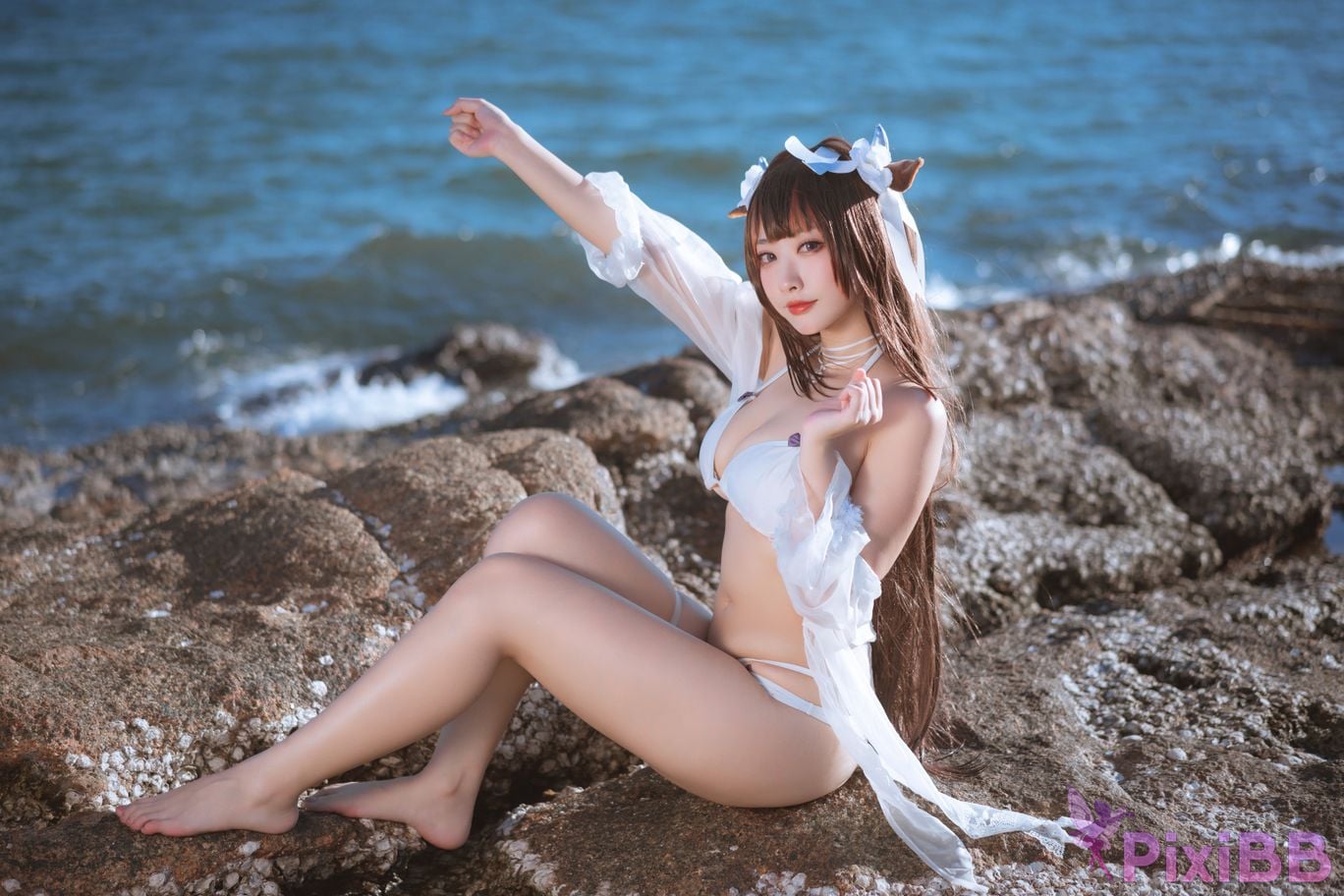Cosplayer Sakura Miyamoto azur lane Hamino PixiBB.COM 039
