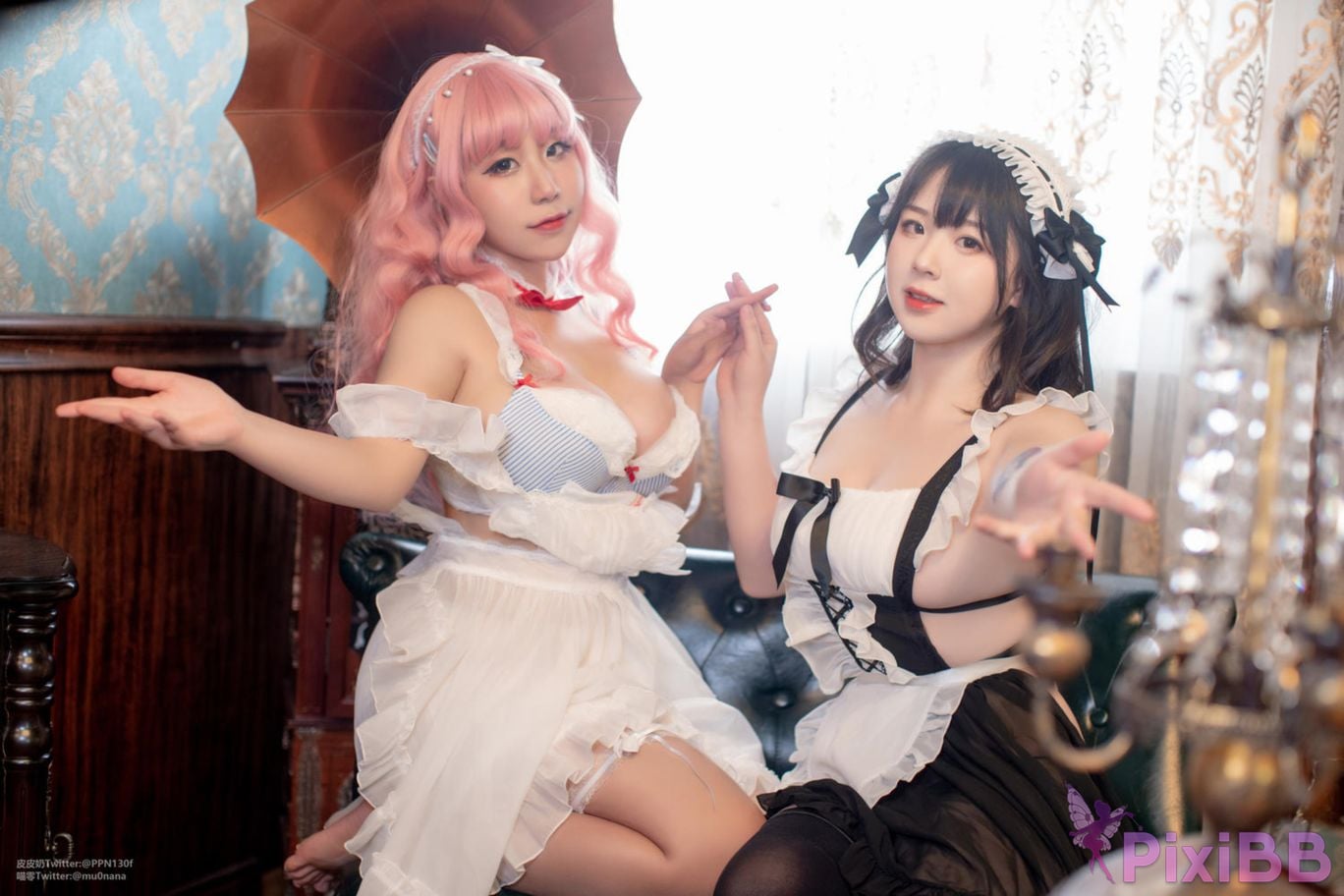 Cosplayer Pipi Nai is so cute Meow zero double maid PixiBB.COM 007